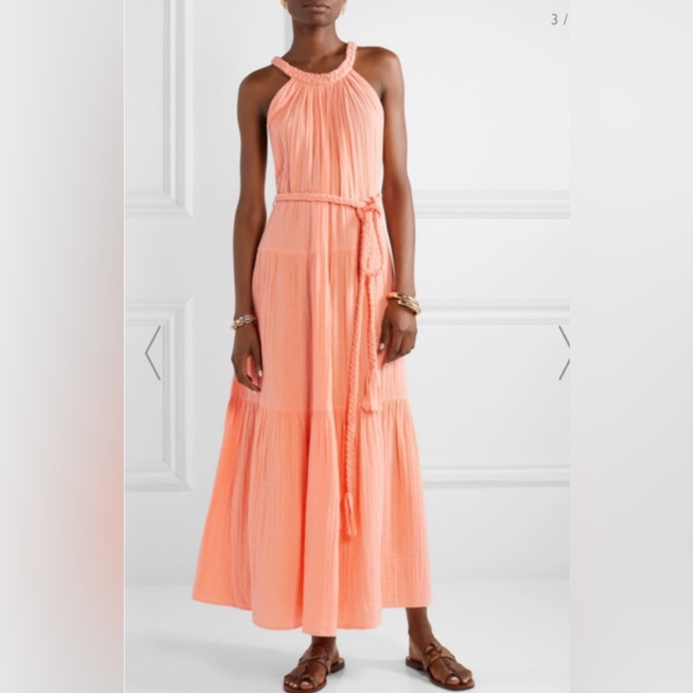 APIECE APART Escondido Dress Size 6, Summer Melon, EUC